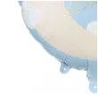 dekoracja na baby shower boy balon foliowy welcome baby niebieski jasny 18 rnd