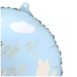 dekoracja na baby shower boy balon foliowy witaj w domu niebieski jasny 18 rnd