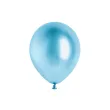 dekoracja na baby shower chrzest chlopca urodziny balony glossy metaliczne niebieskie 12 x10