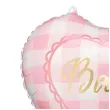 dekoracja na baby shower girl balon foliowy baby serce rozowy jasny 18 hrt