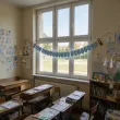 dekoracja na bal wszystkich swietrych baner girlanda papierowa ozdoba do przedszkola szkoly