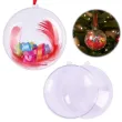 dekoracja na boze narodzenie swieta bombka choinkowa medalion do ozdoby diy otwierana 7 cm