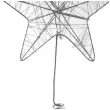 dekoracja na boze narodzenie swieta gwiazda choinkowa metalowa czubek 27 cm