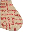 dekoracja na boze narodzenie swieta skarpeta na prezenty swiateczne wzory 45 cm