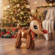 dekoracja na boze narodzenie swieta stojacy balon foliowy renifer rudolf 24 shp