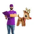 dekoracja na boze narodzenie swieta stojacy balon foliowy renifer rudolf 24 shp