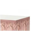 dekoracja na brzeg stolu fredzle rose gold godan 80 x 300 cm