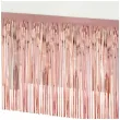 dekoracja na brzeg stolu fredzle rose gold godan 80 x 300 cm