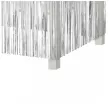 dekoracja na brzeg stolu fredzle srebrny godan 80 x 300 cm