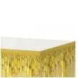 dekoracja na brzeg stolu fredzle zloty godan 80 x 300 cm