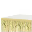 dekoracja na brzeg stolu fredzle zloty jasny godan 80 x 300 cm