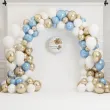 dekoracja na chrzest swiety chlopca dziewczynki personalizowany balon foliowy bezowy mis 18 rnd
