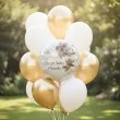 dekoracja na chrzest swiety chlopca dziewczynki personalizowany balon foliowy bezowy mis 18 rnd