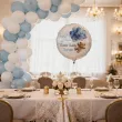 dekoracja na chrzest swiety chlopca personalizowany balon foliowy niebieski mis 18 rnd