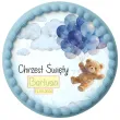 dekoracja na chrzest swiety chlopca personalizowany oplatek na tort niebieski mis 1 8