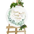 dekoracja na chrzest swiety drewniana tablica powitalna personalizowana imie 39 5 cm