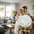 dekoracja na chrzest swiety drewniana tablica powitalna personalizowana imie 39 5 cm
