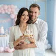 dekoracja na chrzest swiety dziewczynki pikery na muffinki rozowy mis szpilki na babeczki 6 szt