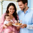 dekoracja na chrzest swiety dziewczynki pikery na muffinki rozowy mis szpilki na babeczki 6 szt