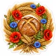 dekoracja na dozynki festyn wiejski festiwal zakonczenie zniw ozdoba na okno drzwi