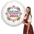dekoracja na dozynki gminne 2025 balon foliowy kwiaty ludowe ozdoba do girlandy 18 rnd