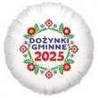 dekoracja na dozynki gminne 2025 balon foliowy kwiaty ludowe ozdoba do girlandy 18 rnd