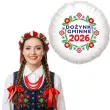 dekoracja na dozynki gminne 2026 balon foliowy kwiaty ludowe ozdoba do girlandy 18 rnd