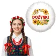 dekoracja na dozynki gminne balon foliowy dozynki sloneczniki ozdoba do girlandy 18 rnd