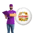 dekoracja na dozynki gminne balon foliowy dozynki sloneczniki ozdoba do girlandy 18 rnd