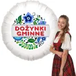 dekoracja na dozynki gminne balon foliowy kwiaty ozdoba do girlandy 18 rnd