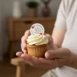 dekoracja na dzien babci i dziadka personalizowany oplatek na muffinki tartaletki kochani 6 szt