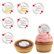 dekoracja na dzien babci i dziadka personalizowany oplatek na muffinki tartaletki kochani 6 szt