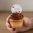 dekoracja na dzien babci i dziadka personalizowany oplatek na muffinki tartaletki kochani 6 szt