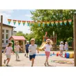 dekoracja na dzien dziecka baner flagi teczowa girlanda diy 4 m
