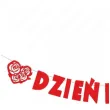 dekoracja na dzien kobiet 8 marca baner girlanda papierowa azurowe roze do szkoly pracy 2 m