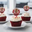dekoracja na dzien kobiet 8 marca pikery na muffinki 8 marca serca do pracy klasy 6 szt