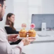 dekoracja na dzien kobiet pikery ba muffinki babeczki 8 marca gerbery 6 szt