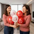 dekoracja na dzien matki 26 maja balony lateksowe kocham cie mamo bialo czerwone 12 5 szt