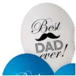 dekoracja na dzien ojca 23 czerwca balony pastelowe best dad ever do girland 12 5 szt