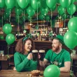 dekoracja na dzien swietego patryka balony zielone lateksowe pastel 10 zestaw 80 szt