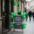 dekoracja na dzien swietego patryka balony zielone lateksowe pastel 10 zestaw 80 szt