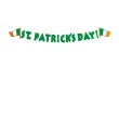 dekoracja na dzien swietego patryka baner girlanda papierowa st patricks day flaga irlandii