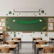 dekoracja na dzien swietego patryka baner girlanda st patricks day irlandzka flaga 2 2m