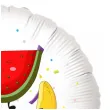 dekoracja na dzien wiosny do przedszkola balon foliowy owoce bialy do girland 18 rnd