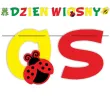 dekoracja na dzien wiosny do szkoly przedszkola baner girlanda papierowa 2 5 m