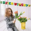 dekoracja na dzien wiosny do szkoly przedszkola baner girlanda papierowa 2 5 m