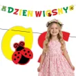 dekoracja na dzien wiosny do szkoly przedszkola baner girlanda papierowa 2 5 m