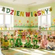 dekoracja na dzien wiosny do szkoly przedszkola baner girlanda papierowa 2 5 m