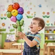 dekoracja na dzien wiosny dzien dziecka balon foliowy teczowy kwiatek do przedszkola 15 shp
