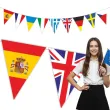 dekoracja na europejski dzien jezykow baner flagi girlanda papierowa do szkoly 3 6 m